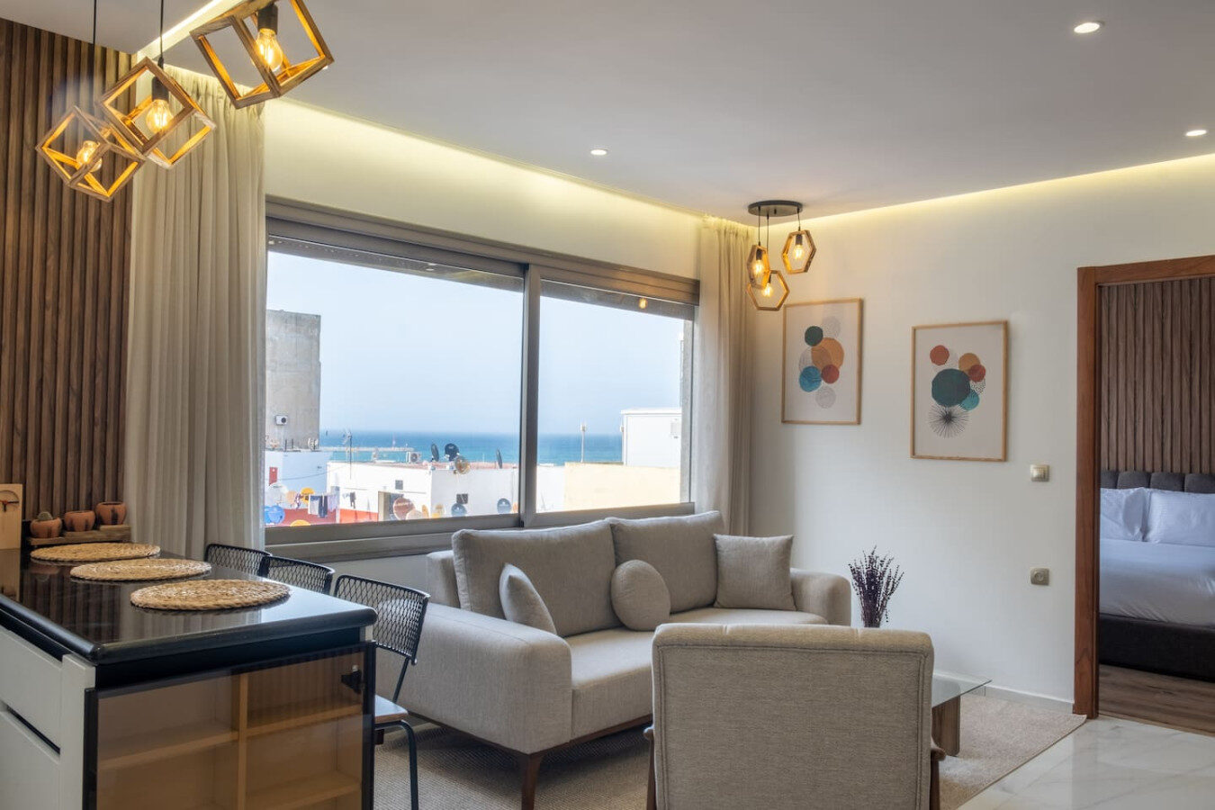 Partial Sea View Apartment Near Tangier Marina Bay