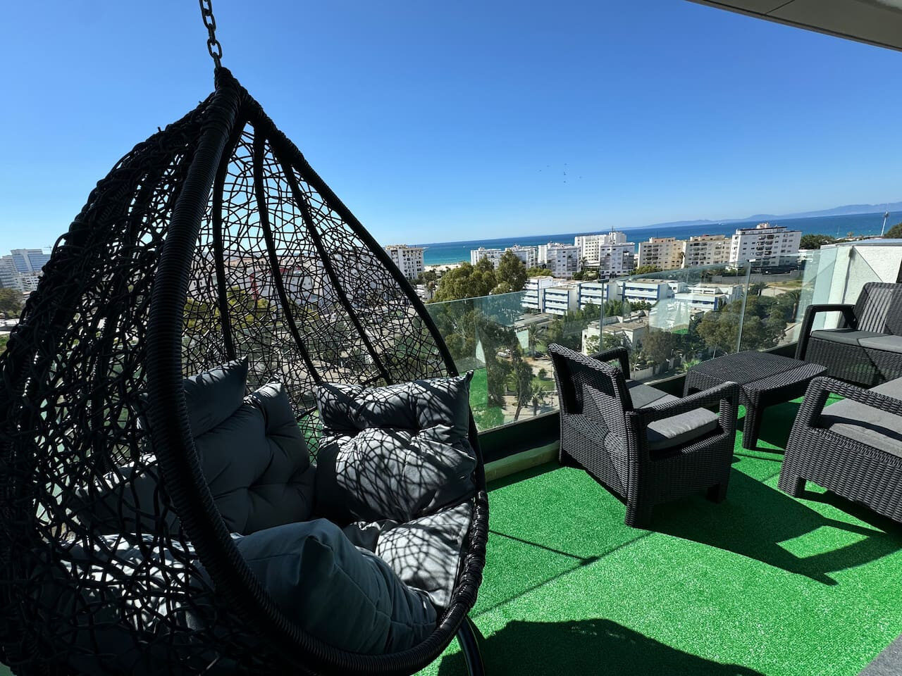 Sunlit 2-Bedroom Apartment with a Pool & Sea Views