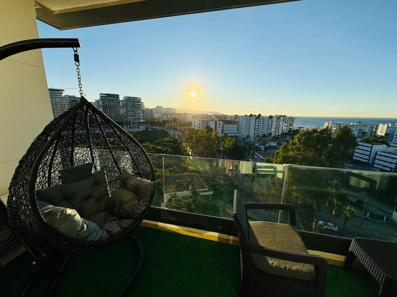 Sunlit 2-Bedroom Apartment with a Pool & Sea Views