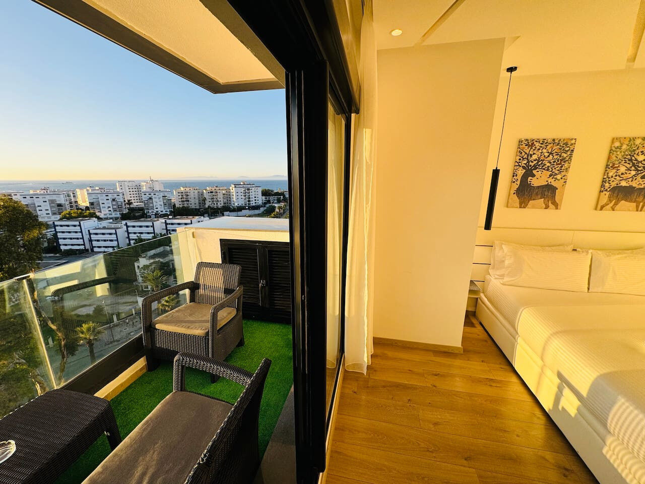 Sunlit 2-Bedroom Apartment with a Pool & Sea Views