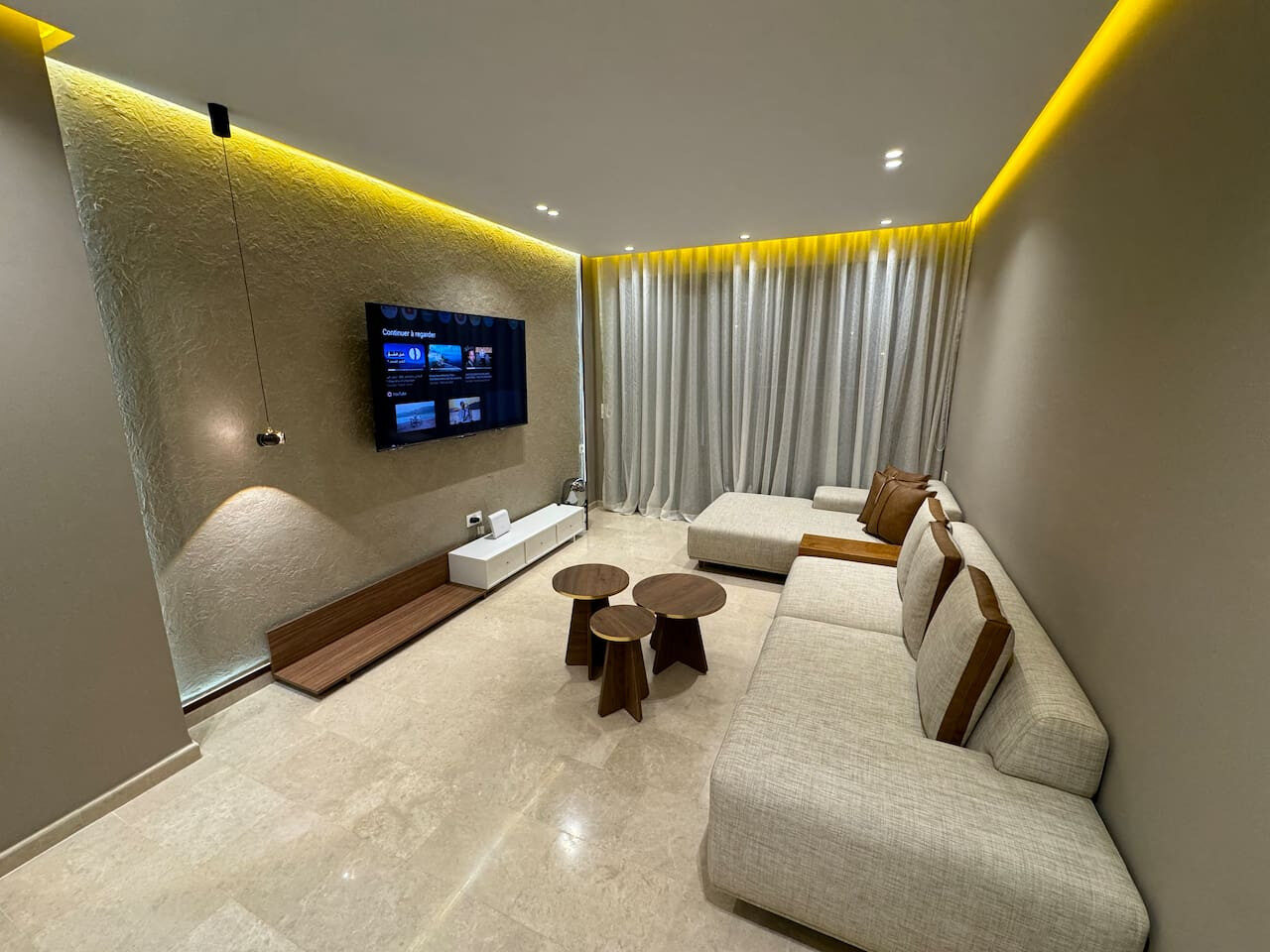 Three-Bedroom Apartment with Garden View