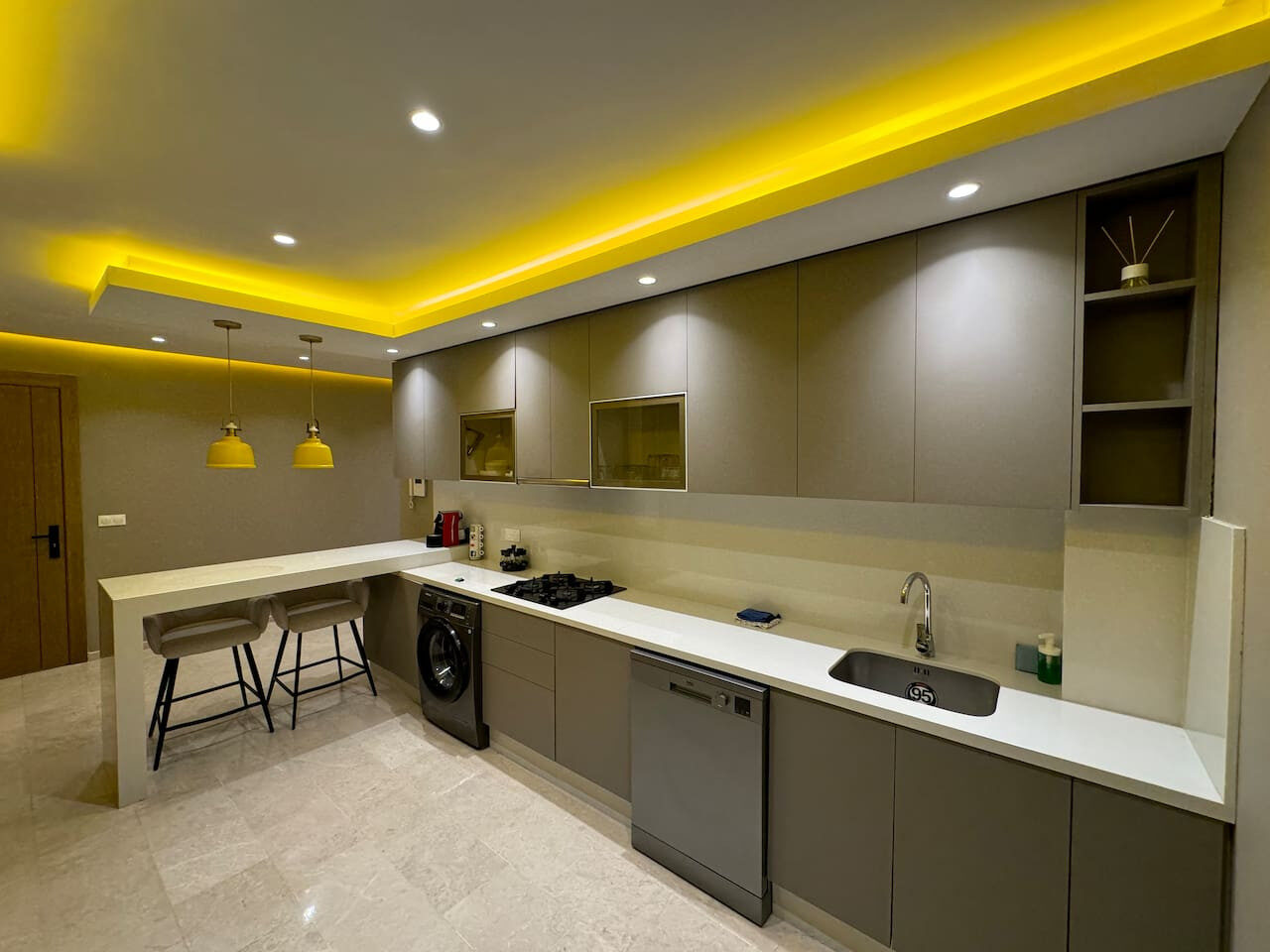 Three-Bedroom Apartment with Garden View