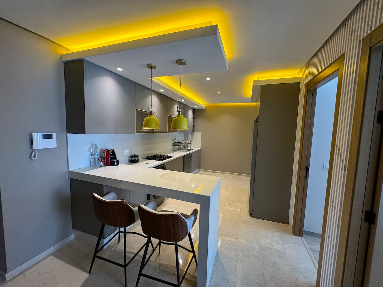 Three-Bedroom Apartment with Garden View