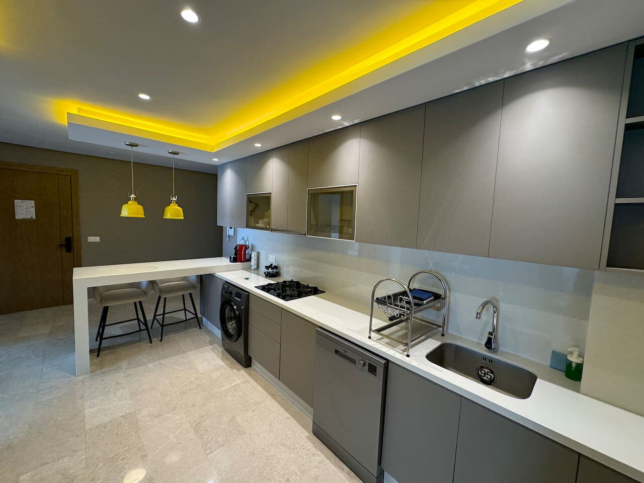 Three-Bedroom Apartment with Garden View