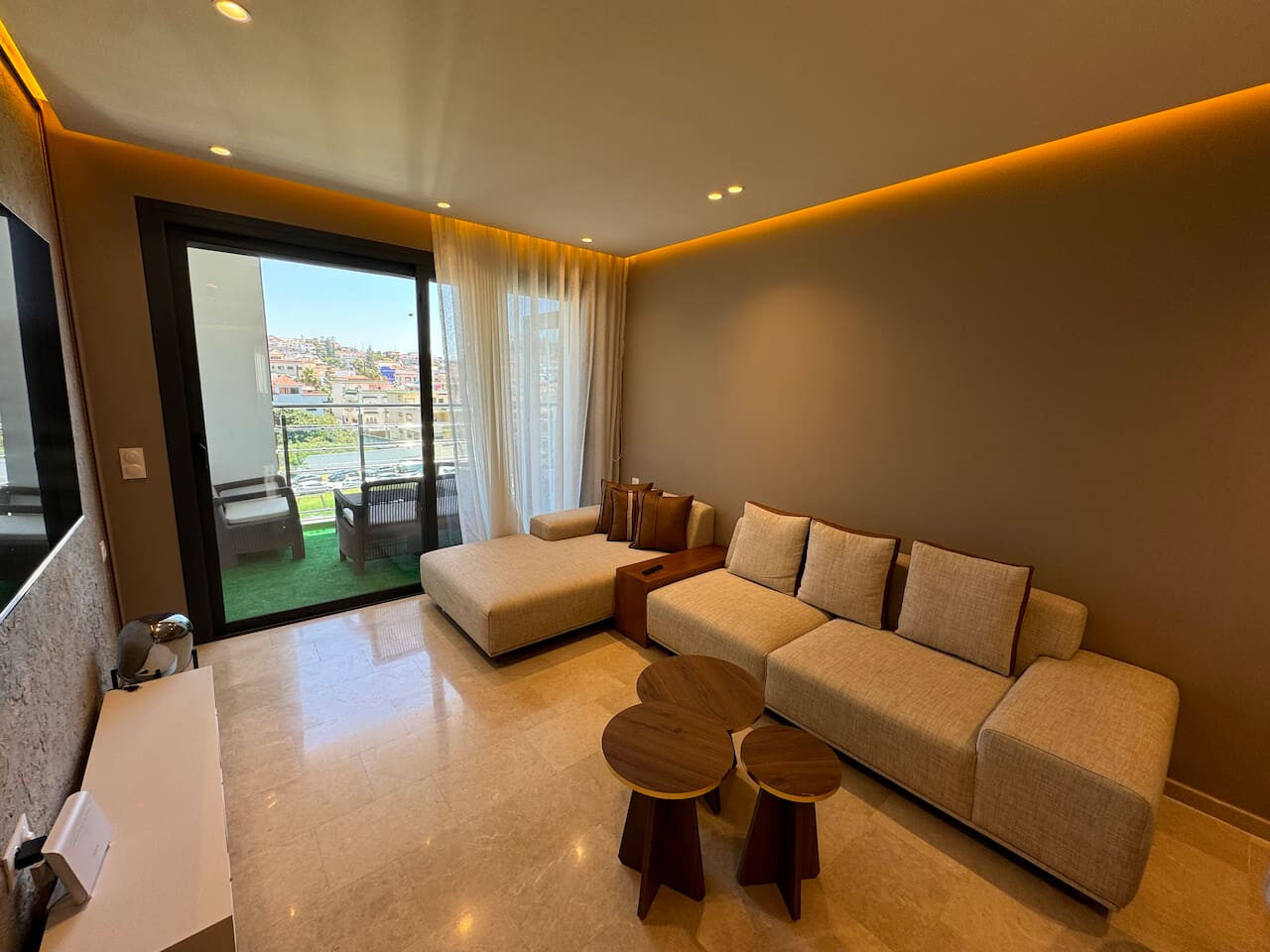 Three-Bedroom Apartment with Garden View