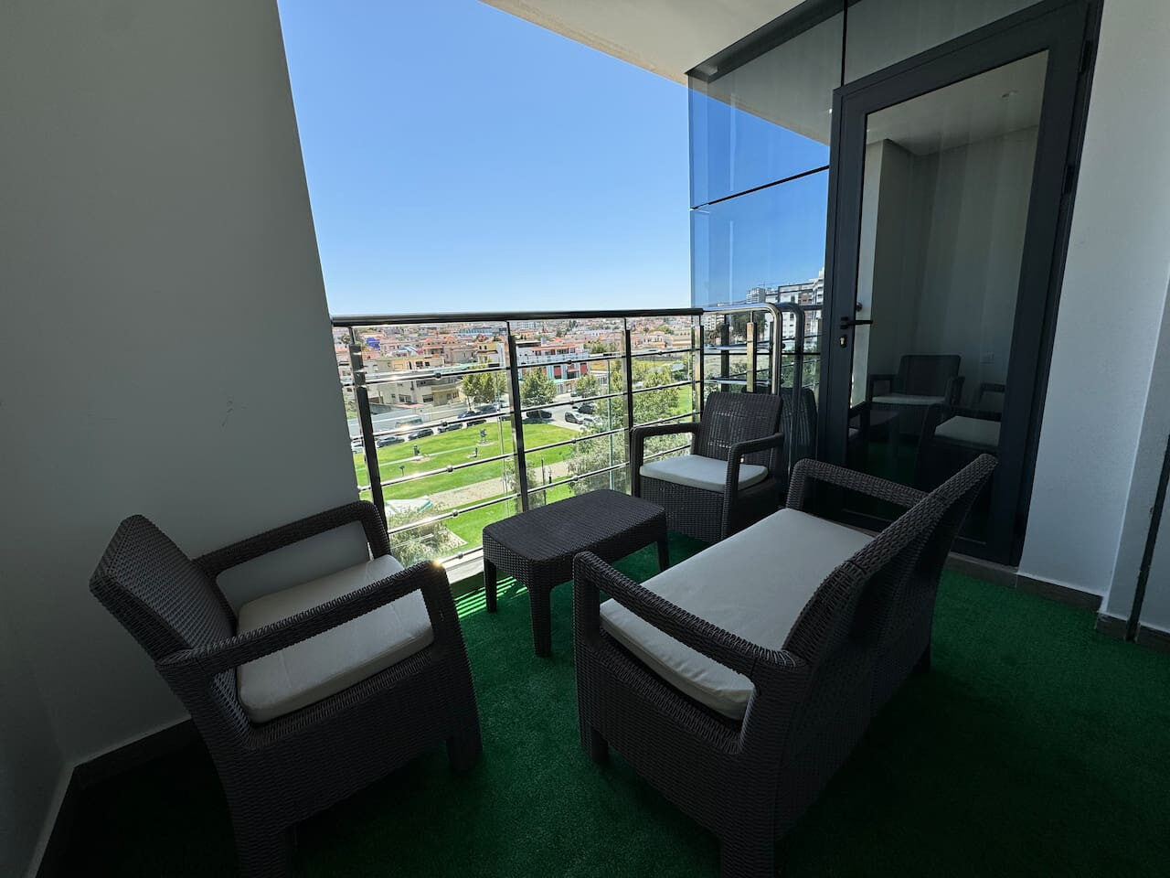 Three-Bedroom Apartment with Garden View