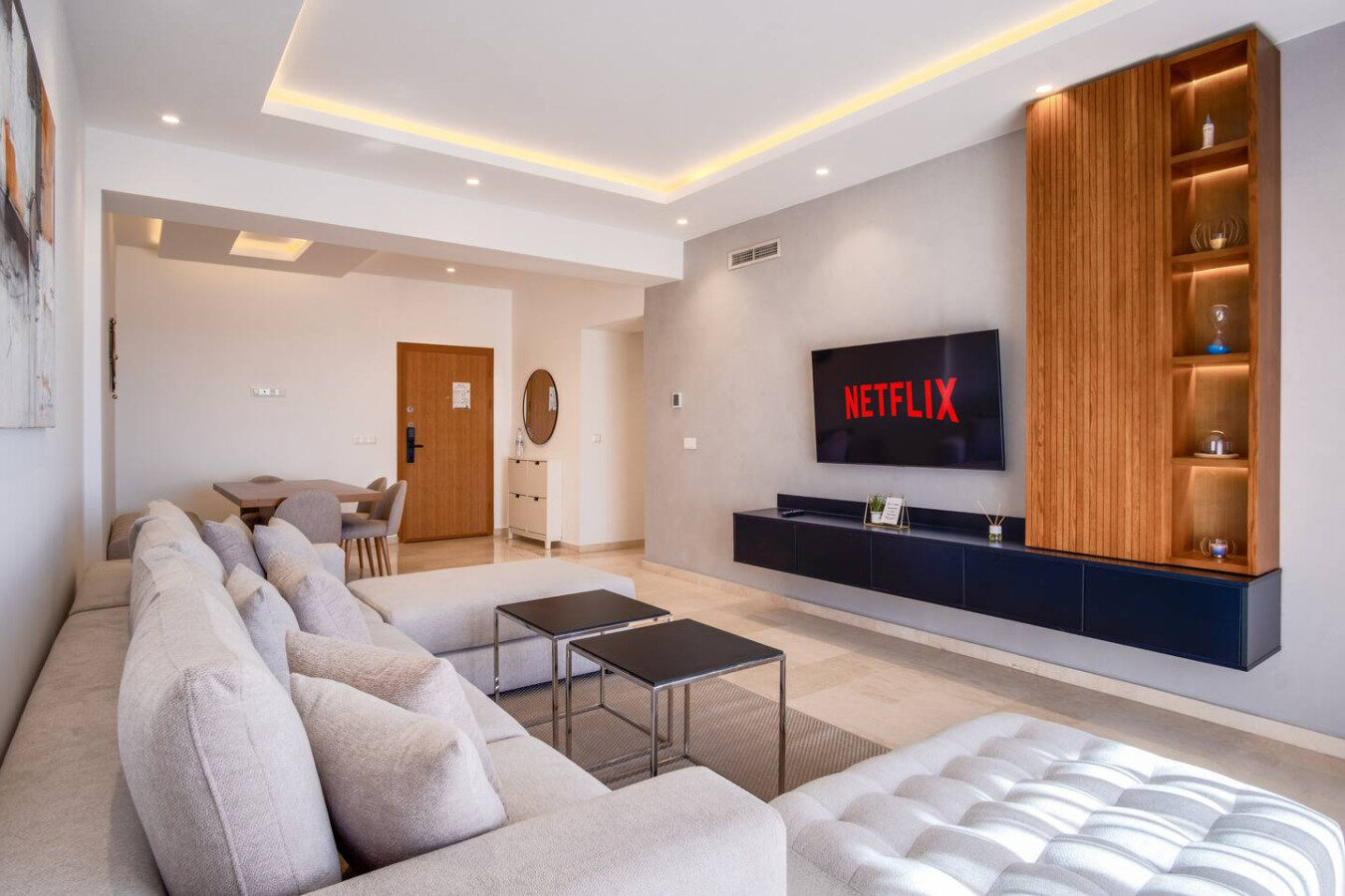 3-Bedroom Zen Apartment with Balcony in Tangier