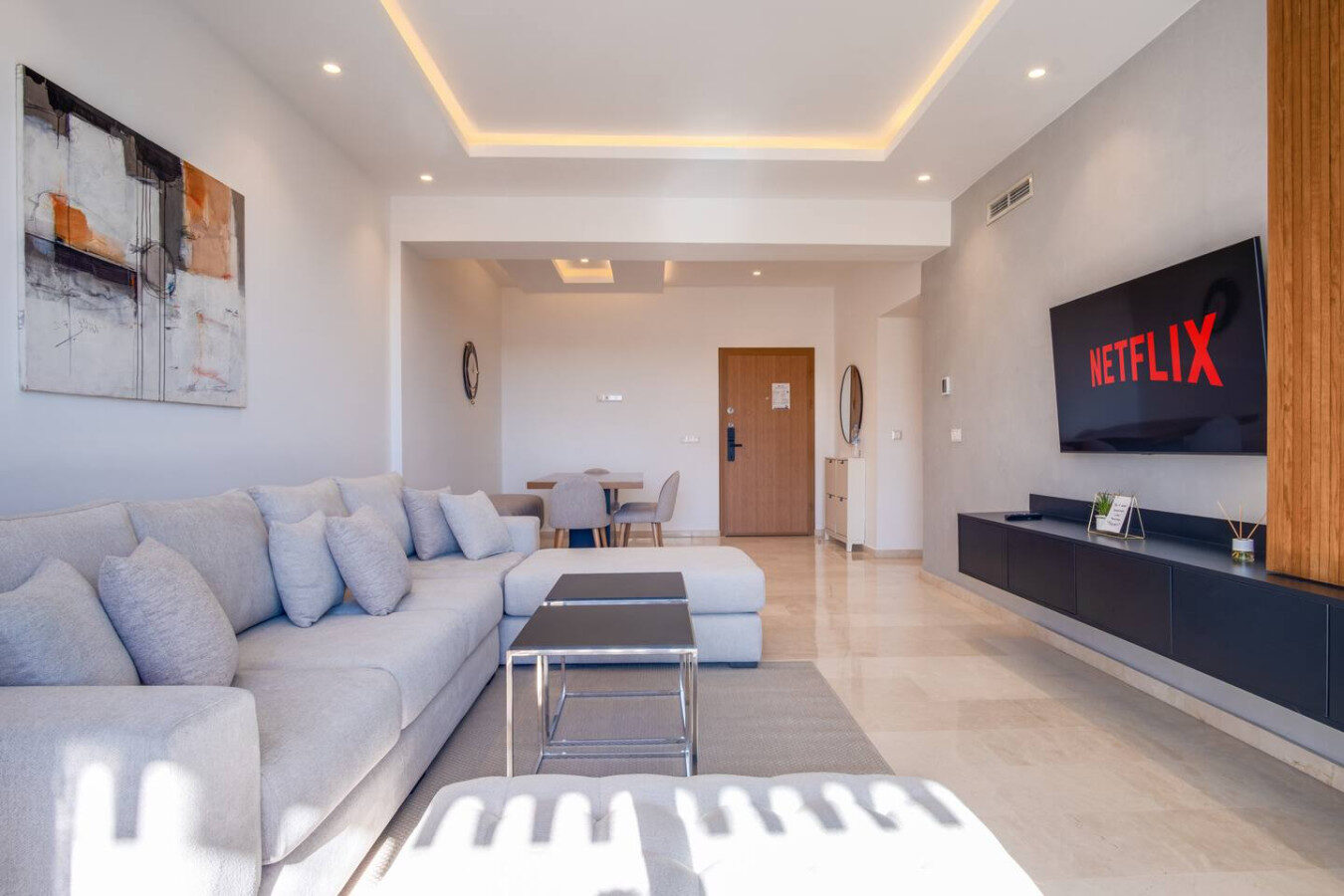 3-Bedroom Zen Apartment with Balcony in Tangier