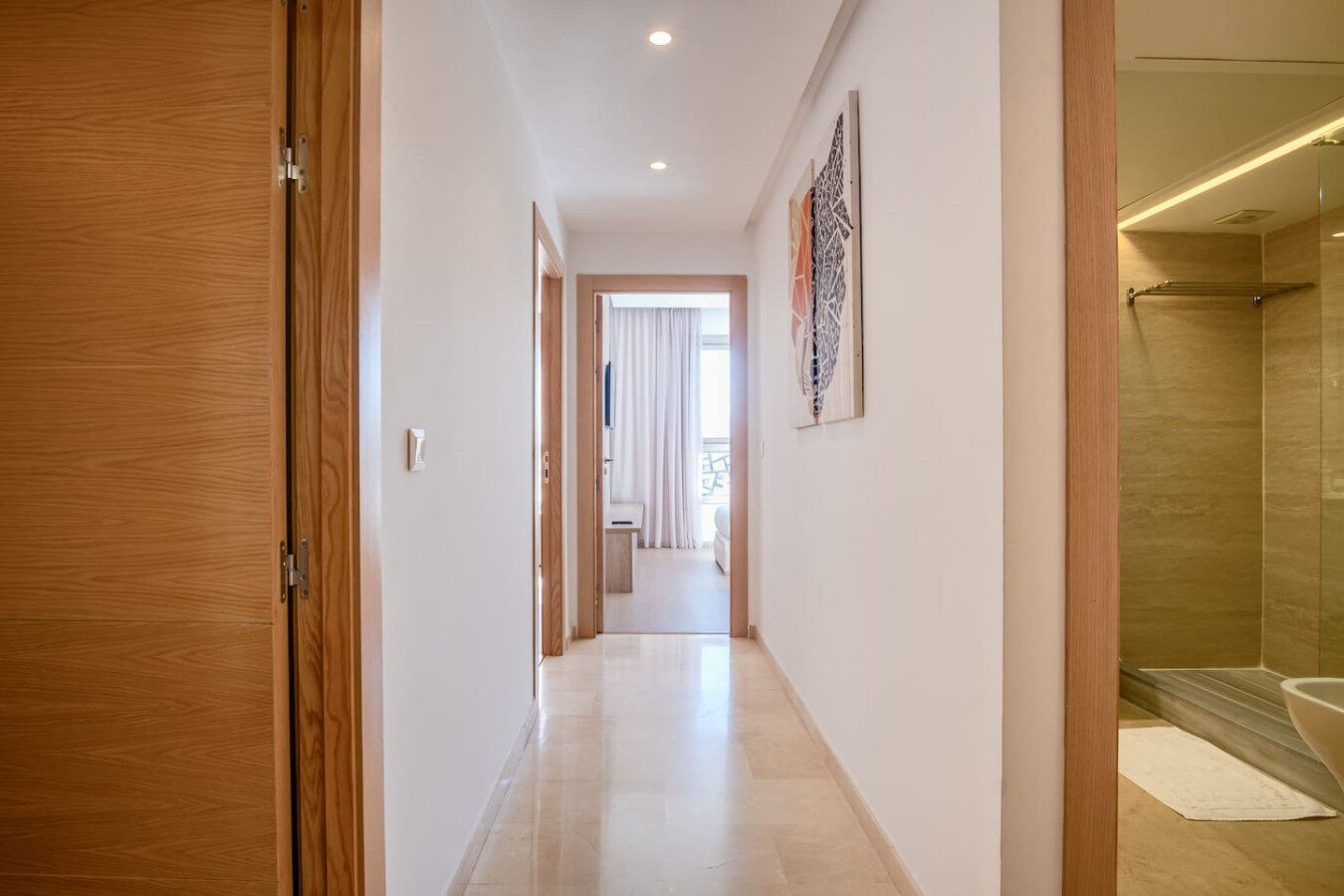 3-Bedroom Zen Apartment with Balcony in Tangier