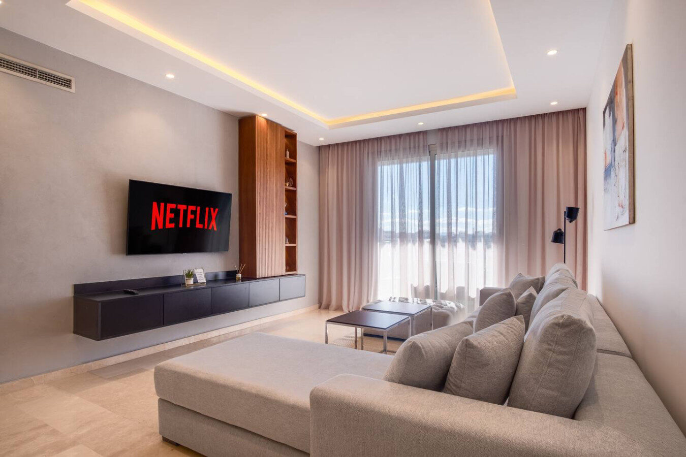 3-Bedroom Zen Apartment with Balcony in Tangier