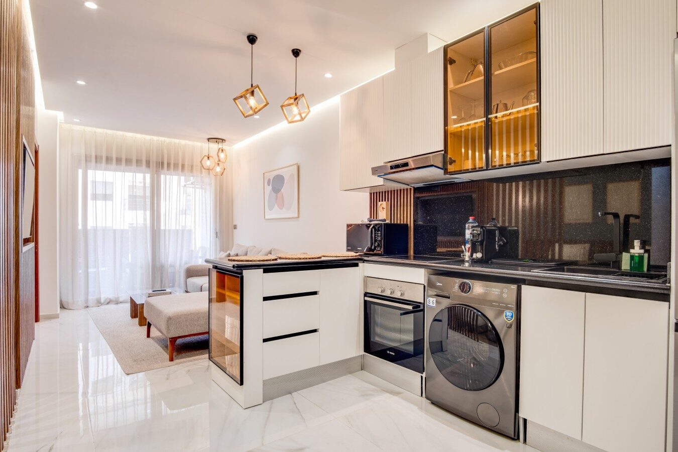 Appartement de luxe 2 chambres avec vue sur la marina à Tanger
