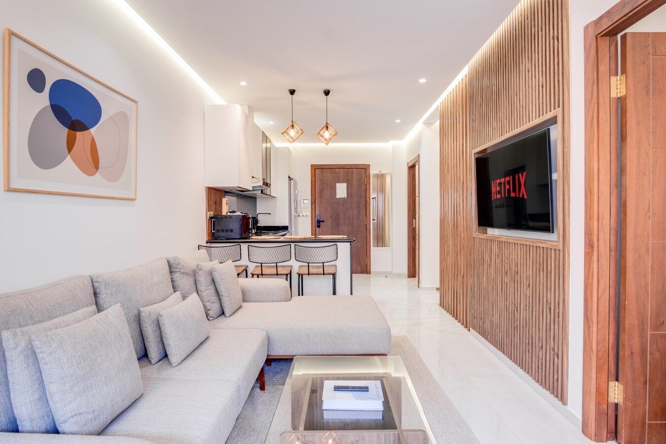 Appartement de luxe 2 chambres avec vue sur la marina à Tanger