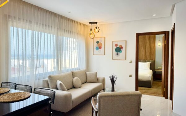 Appartement avec Vue Partielle sur Mer près de la Marina Bay de Tanger